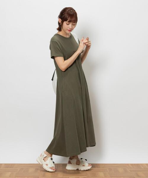 Lee(リー)の「Lee(リー)デニムポケットワンピース(Tシャツ/カットソー・レディース・オリーブ・M/L/XL)」の14枚目の写真