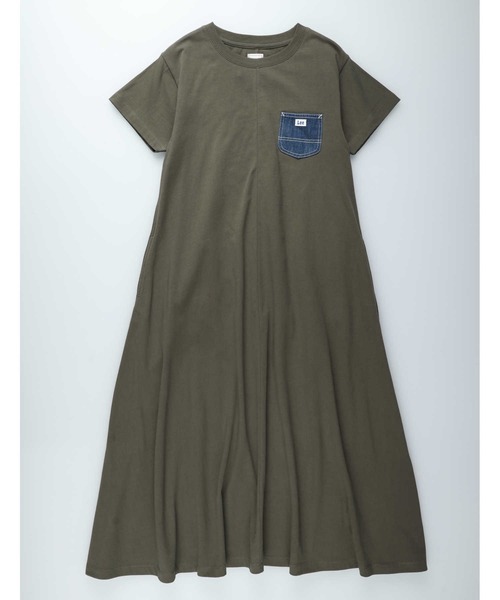 Lee（リー）の「【Lee】デニポケワンピ（その他トップス・レディース・オリーブ・M/L/XL）」の3枚目の写真