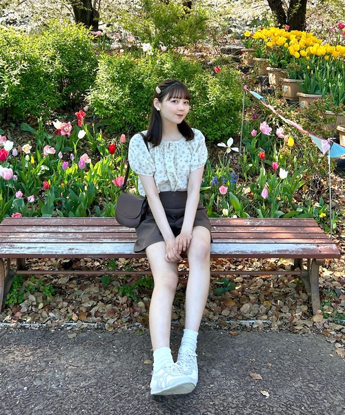 Cham.（チャム）の「2way花柄リボントップス（シャツ/ブラウス・レディース・ベージュ/ブルー・F）」の21枚目の写真