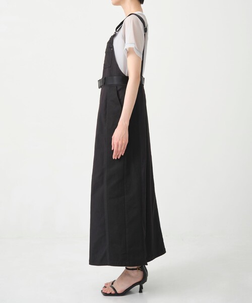 CITY TOKYO（シティトウキョウ）の「＜2WAY＞＜手洗い可能＞＜UVカット＞フロントファスナーナイロンジャンスカ（ジャンパースカート・レディース・ブラック/カーキ・1/2）」の7枚目の写真
