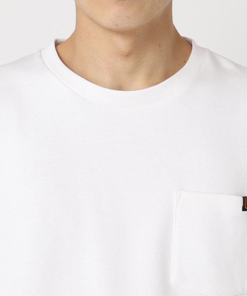 UNIVERSAL OVERALL(ユニバーサルオーバーオール)の「UNIVERSAL OVERALL/ユニバーサルオーバーオール 別注ポンチTシャツ(Tシャツ/カットソー・メンズ・チャコールグレー/ネイビー/ブラック/ホワイト・LARGE/MEDIUM/SMALL)」の16枚目の写真