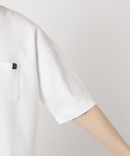 UNIVERSAL OVERALL(ユニバーサルオーバーオール)の「UNIVERSAL OVERALL/ユニバーサルオーバーオール 別注ポンチTシャツ(Tシャツ/カットソー・メンズ・チャコールグレー/ネイビー/ブラック/ホワイト・LARGE/MEDIUM/SMALL)」の17枚目の写真