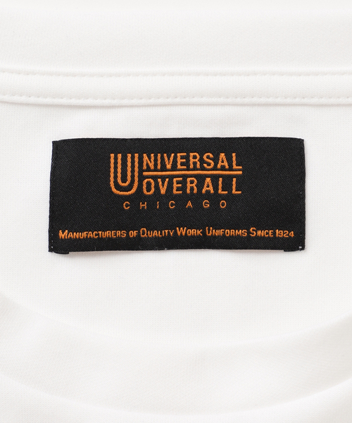 UNIVERSAL OVERALL(ユニバーサルオーバーオール)の「UNIVERSAL OVERALL/ユニバーサルオーバーオール 別注ポンチTシャツ(Tシャツ/カットソー・メンズ・チャコールグレー/ネイビー/ブラック/ホワイト・LARGE/MEDIUM/SMALL)」の6枚目の写真