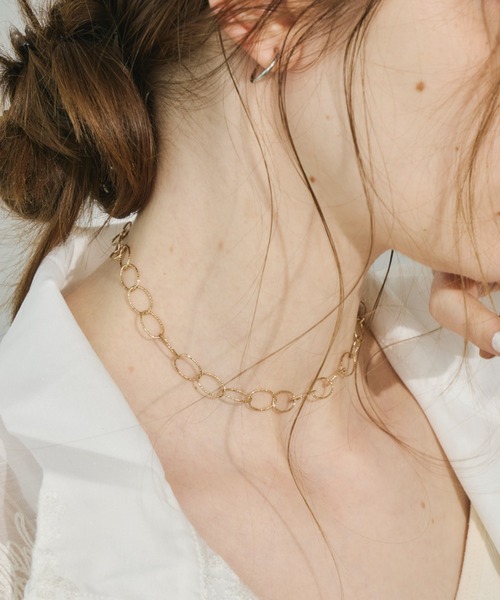 Unitage(ユニテージ)の「バブルチェーンチョーカー(ネックレス・レディース・シルバー/ゴールド・FREE)」の3枚目の写真