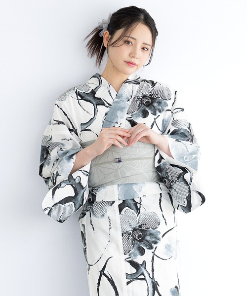 夏を彩る季節レディース浴衣2点セット 夏を彩るレディース浴衣2点セット （浴衣＋帯）