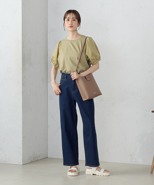 COMME CA ISM（コムサイズム）の「ギャザースリーブカットソー（Tシャツ/カットソー・レディース・ホワイト/グリーン/ブラック・MEDIUM/LARGE）」の20枚目の写真