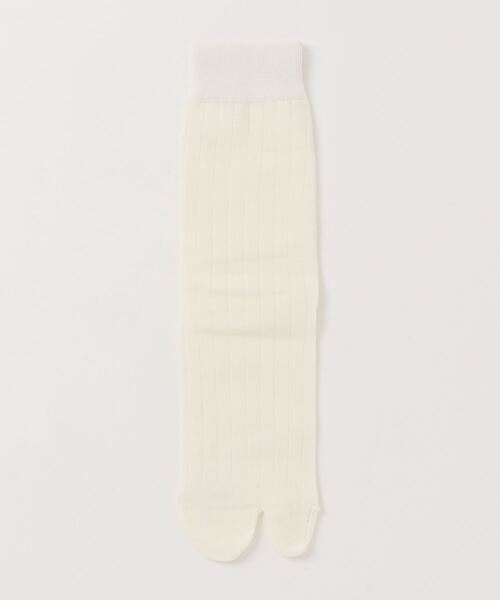 VIBGYOR Women（ヴィブジョー　ウィメン）の「【float】ベーシック リブ クルー丈 2本指/足袋ソックス（ソックス/靴下・レディース・チャコール/ブラック/オフホワイト/グレー・FREE）」の14枚目の写真