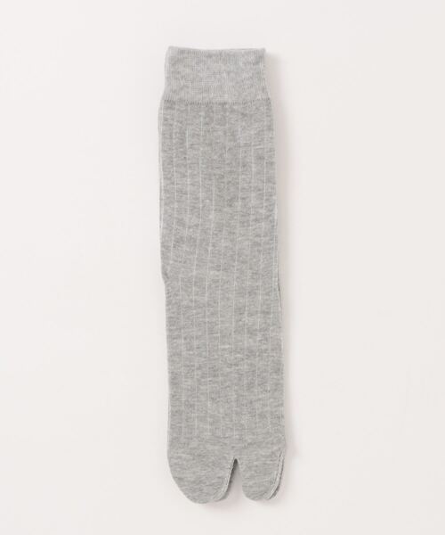 VIBGYOR Women（ヴィブジョー　ウィメン）の「【float】ベーシック リブ クルー丈 2本指/足袋ソックス（ソックス/靴下・レディース・チャコール/ブラック/オフホワイト/グレー・FREE）」の16枚目の写真