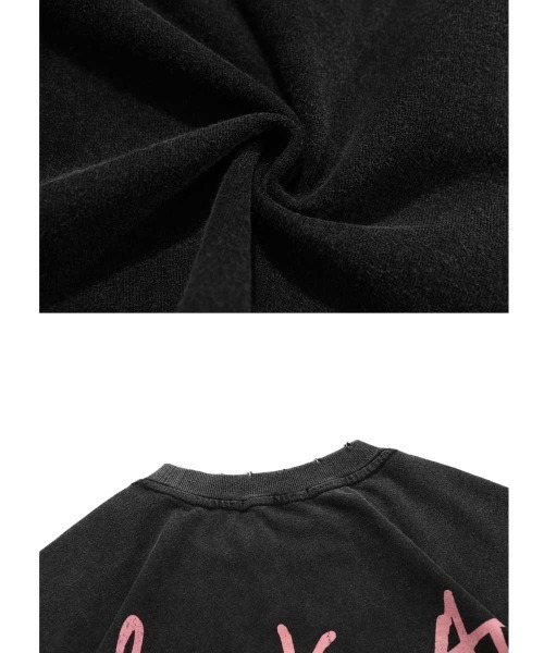 mushwear(マッシュウェア)の「retro washed loose half-sleeved T-shirt(Tシャツ/カットソー・メンズ・ブラック・MEDIUM/LARGE/X-LARGE/XX-LARGE)」の5枚目の写真