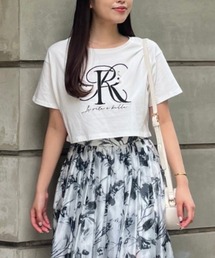 rienda | ビジューＲロゴＴシャツ(Tシャツ/カットソー)