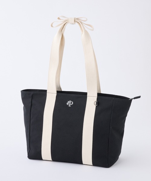 セール】リボンハンドルトートバッグ/A4サイズ収納可（トートバッグ