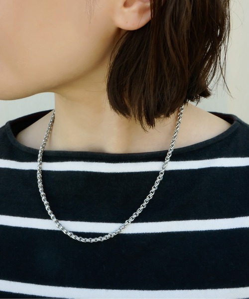 金属アレルギー対応「ieLS」ステンレス デザインチェーンネックレス（ネックレス）｜ieLS（イエルズ）