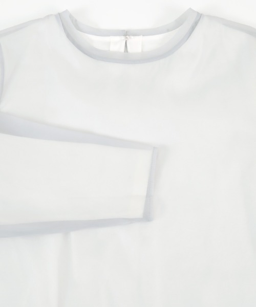 titivate(ティティベイト)の「シアーレイヤードプルオーバー(Tシャツ/カットソー・レディース・ライトブラウン/オフホワイト/ライトグレー・FREE)」の14枚目の写真