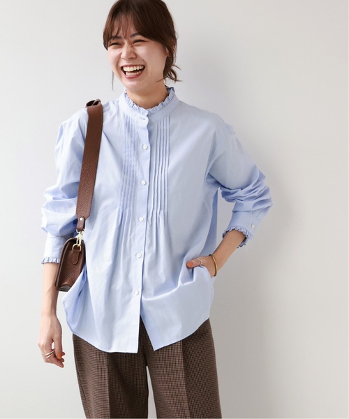 ジャーナルスタンダードレリューム⭐︎新品　24AW コットンブロードフリルブラウス 再入荷！》［24AW 新色追加］【洗濯機洗い可能】コットン