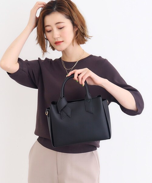 grove(グローブ)の「◆ハンドルノット2WAYトート(トートバッグ・レディース・ピンク系/ベージュ/ブラック・00)」の14枚目の写真