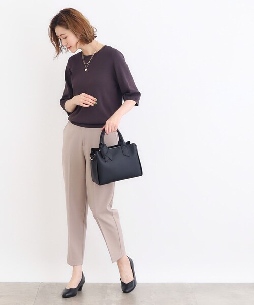 grove(グローブ)の「◆ハンドルノット2WAYトート(トートバッグ・レディース・ピンク系/ベージュ/ブラック・00)」の15枚目の写真