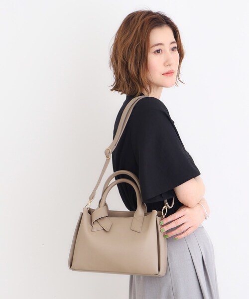 grove(グローブ)の「◆ハンドルノット2WAYトート(トートバッグ・レディース・ピンク系/ベージュ/ブラック・00)」の19枚目の写真