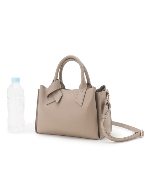 grove(グローブ)の「◆ハンドルノット2WAYトート(トートバッグ・レディース・ピンク系/ベージュ/ブラック・00)」の21枚目の写真