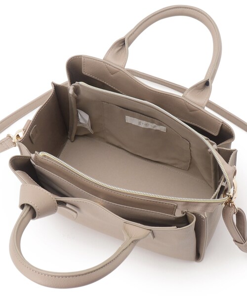 grove(グローブ)の「◆ハンドルノット2WAYトート(トートバッグ・レディース・ピンク系/ベージュ/ブラック・00)」の9枚目の写真