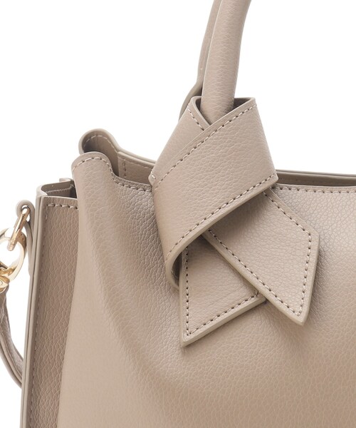 grove(グローブ)の「◆ハンドルノット2WAYトート(トートバッグ・レディース・ピンク系/ベージュ/ブラック・00)」の11枚目の写真