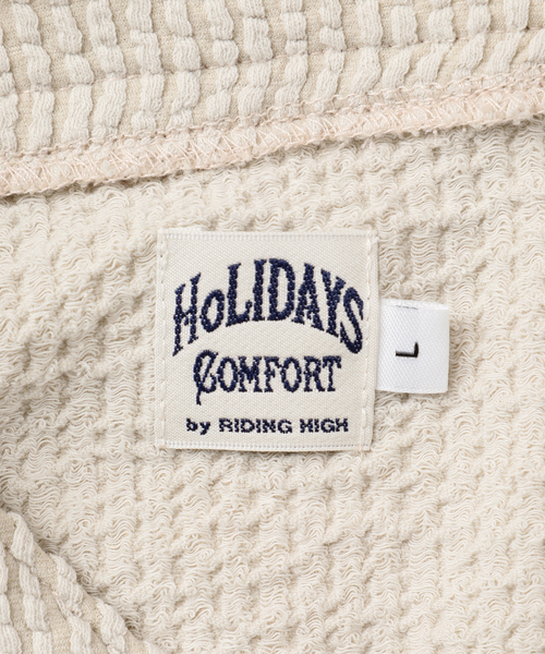 RIDING HIGH（ライディングハイ）の「WEB限定 RIDING HIGH/ ライディングハイ 別注 シアサッカージャージ BBシャツ（シャツ/ブラウス・メンズ・ベージュ/ブラック系その他・MEDIUM/LARGE）」の15枚目の写真