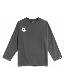 HIPANDA（ハイパンダ）の「(HIPANDA ハイパンダ) 男女兼用 バルーンパンダ ロゴ プリント ロンT（Tシャツ/カットソー）」