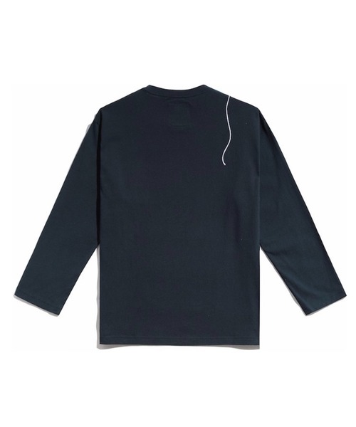 HIPANDA(ハイパンダ)の「(HIPANDA ハイパンダ) 男女兼用 バルーンパンダ ロゴ プリント ロンT(Tシャツ/カットソー・メンズ・ネイビー/ホワイト/グレー・SMALL/MEDIUM/LARGE/X-LARGE/XX-LARGE)」の5枚目の写真