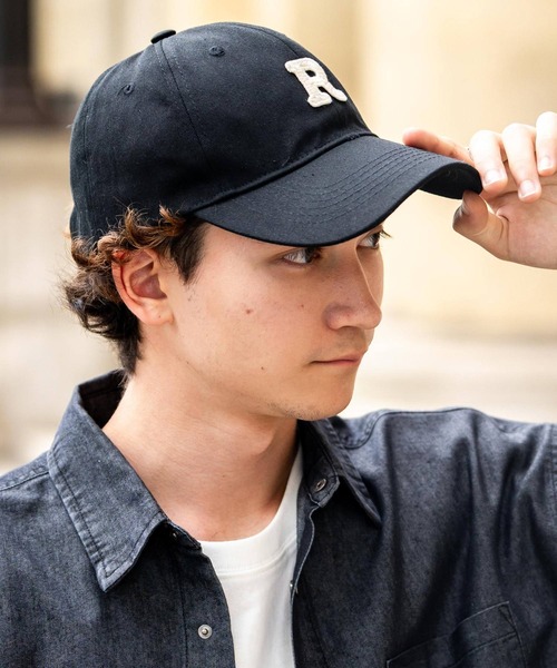 Rocky Monroe（ロッキーモンロー）の「Rワッペンロゴキャップ/ベースボールキャップ（キャップ・メンズ・ネイビー/ブルー/ブラック/ベージュ・FREE）」の5枚目の写真