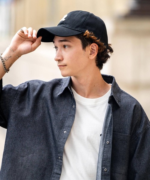 Rocky Monroe（ロッキーモンロー）の「Rワッペンロゴキャップ/ベースボールキャップ（キャップ・メンズ・ネイビー/ブルー/ブラック/ベージュ・FREE）」の6枚目の写真