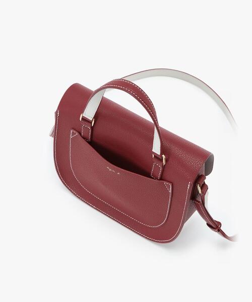 【未使用級】【agnes b.】現行PAS13－05 レザー　ショルダーバッグ agnes b. ショルダーバッグ バッグ PAS13−05 レディース