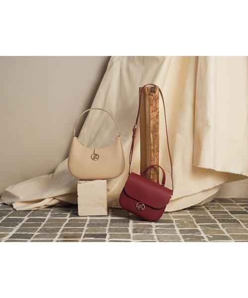 【未使用級】【agnes b.】現行PAS13－05 レザー　ショルダーバッグ agnes b. ショルダーバッグ バッグ PAS13−05 レディース