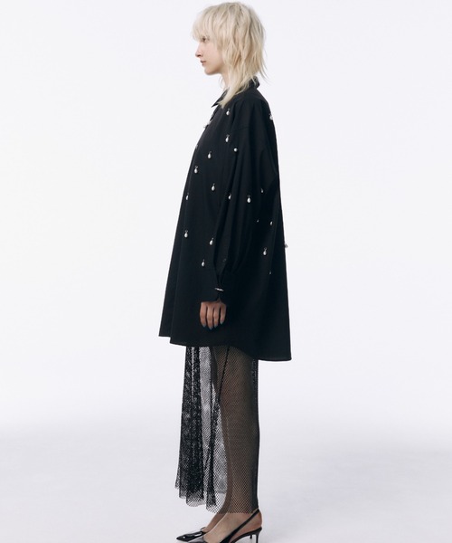 JOSEMOON SHIRT with PEARL/ジョゼムーンシャツウィズパール（シャツ