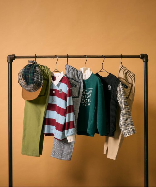 apres les cours(アプレレクール)の「【リンク】スタンダードタックパンツ(その他パンツ・キッズ・グレー/インディゴブルー/チャコール/ベージュ/カーキ・110/100/90/130/80/120)」の8枚目の写真