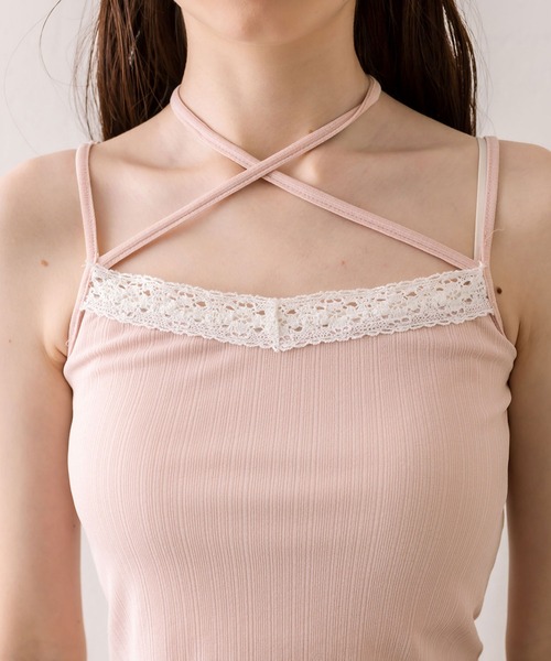 OLIVE des OLIVE（オリーブデオリーブ）の「ランダムテレコボレロアンサンブル（アンサンブル・レディース・ブラウン/ピンク/ブラック/オフホワイト・FREE）」の22枚目の写真