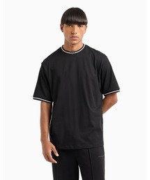 ARMANI EXCHANGE | 【A|X アルマーニ エクスチェンジ】リブロゴ　半袖クルーネックTシャツ/LOOSE(Tシャツ/カットソー)