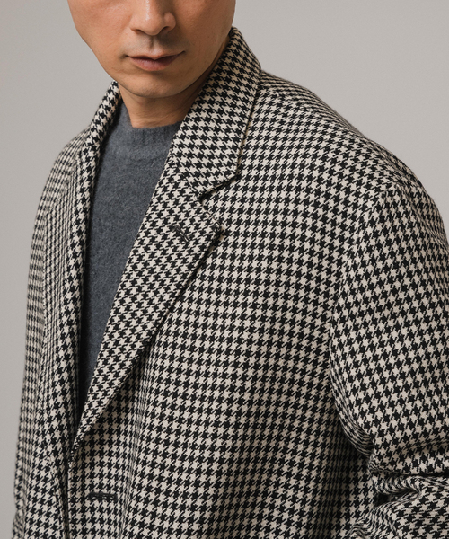 Mackintosh（マッキントッシュ）の「MACKINTOSH(マッキントッシュ) 別注 HUMBIE/ハンビー CHESTERGTS SL SHORT チェック（チェスターコート・メンズ・ブラック・40/38/36）」の10枚目の写真