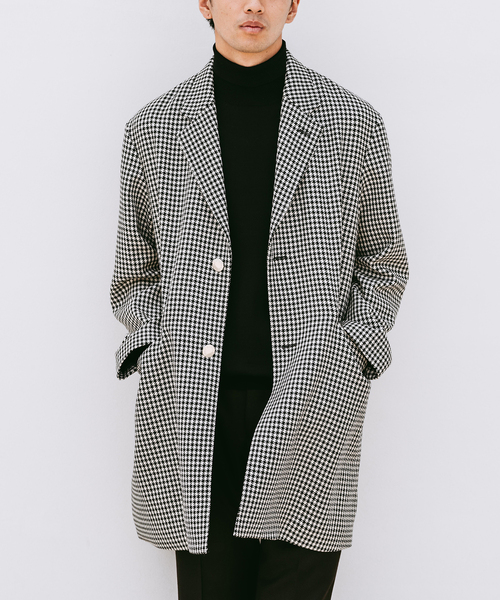 Mackintosh（マッキントッシュ）の「MACKINTOSH(マッキントッシュ) 別注 HUMBIE/ハンビー CHESTERGTS SL SHORT チェック（チェスターコート・メンズ・ブラック・40/38/36）」の15枚目の写真