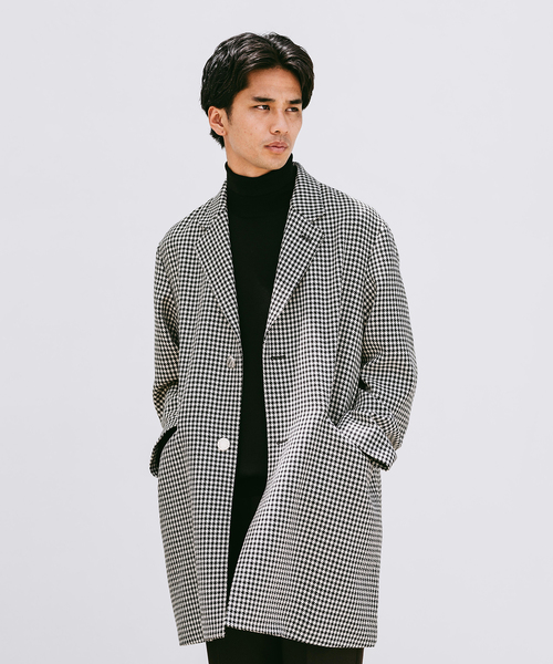 Mackintosh（マッキントッシュ）の「MACKINTOSH(マッキントッシュ) 別注 HUMBIE/ハンビー CHESTERGTS SL SHORT チェック（チェスターコート・メンズ・ブラック・40/38/36）」の17枚目の写真