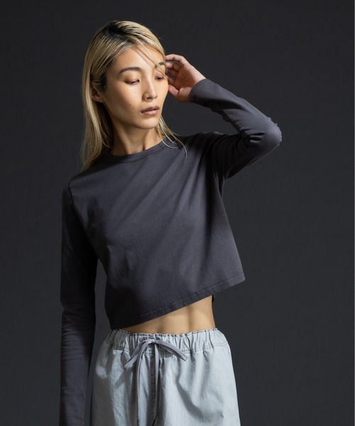 paradigm（パラダイム）の「ガス焼き天竺コンパクトT（Tシャツ/カットソー・レディース・ブラック/チャコールグレー/ホワイト・SMALL/MEDIUM）」の3枚目の写真