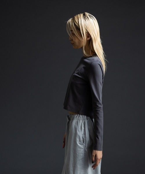 paradigm（パラダイム）の「ガス焼き天竺コンパクトT（Tシャツ/カットソー・レディース・ブラック/チャコールグレー/ホワイト・SMALL/MEDIUM）」の5枚目の写真