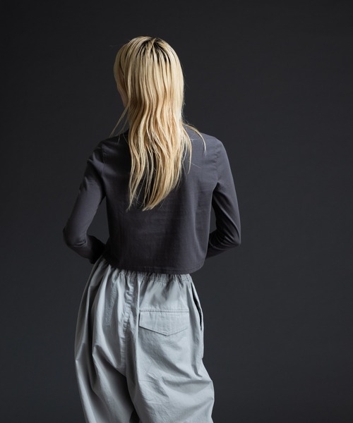 paradigm（パラダイム）の「ガス焼き天竺コンパクトT（Tシャツ/カットソー・レディース・ブラック/チャコールグレー/ホワイト・SMALL/MEDIUM）」の6枚目の写真