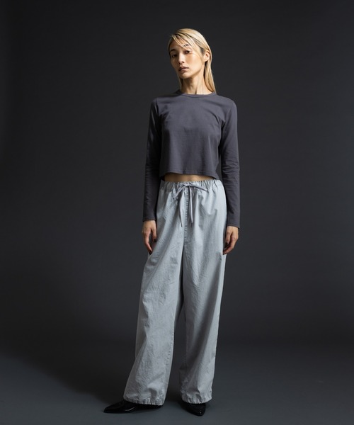 paradigm（パラダイム）の「ガス焼き天竺コンパクトT（Tシャツ/カットソー・レディース・ブラック/チャコールグレー/ホワイト・SMALL/MEDIUM）」の9枚目の写真