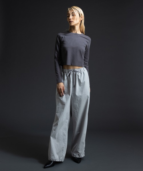 paradigm（パラダイム）の「ガス焼き天竺コンパクトT（Tシャツ/カットソー・レディース・ブラック/チャコールグレー/ホワイト・SMALL/MEDIUM）」の11枚目の写真