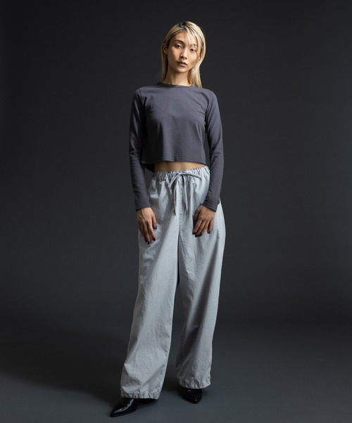 paradigm（パラダイム）の「ガス焼き天竺コンパクトT（Tシャツ/カットソー・レディース・ブラック/チャコールグレー/ホワイト・SMALL/MEDIUM）」の12枚目の写真