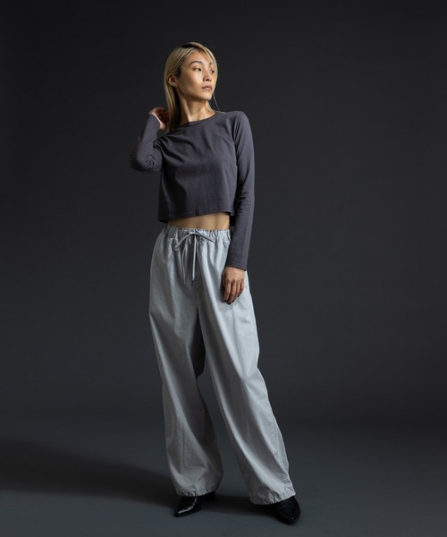 paradigm（パラダイム）の「ガス焼き天竺コンパクトT（Tシャツ/カットソー・レディース・ブラック/チャコールグレー/ホワイト・SMALL/MEDIUM）」の13枚目の写真