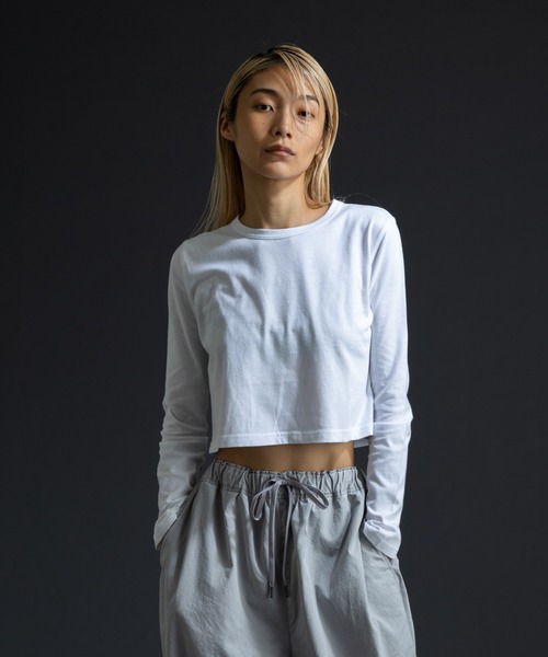 paradigm（パラダイム）の「ガス焼き天竺コンパクトT（Tシャツ/カットソー・レディース・ブラック/チャコールグレー/ホワイト・SMALL/MEDIUM）」の14枚目の写真