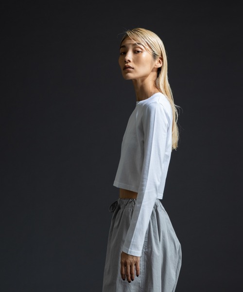 paradigm（パラダイム）の「ガス焼き天竺コンパクトT（Tシャツ/カットソー・レディース・ブラック/チャコールグレー/ホワイト・SMALL/MEDIUM）」の15枚目の写真