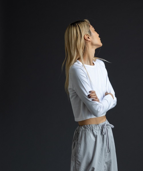 paradigm（パラダイム）の「ガス焼き天竺コンパクトT（Tシャツ/カットソー・レディース・ブラック/チャコールグレー/ホワイト・SMALL/MEDIUM）」の17枚目の写真