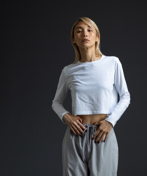 paradigm（パラダイム）の「ガス焼き天竺コンパクトT（Tシャツ/カットソー・レディース・ブラック/チャコールグレー/ホワイト・SMALL/MEDIUM）」の18枚目の写真