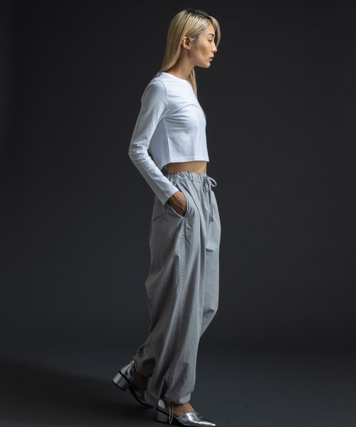 paradigm（パラダイム）の「ガス焼き天竺コンパクトT（Tシャツ/カットソー・レディース・ブラック/チャコールグレー/ホワイト・SMALL/MEDIUM）」の22枚目の写真